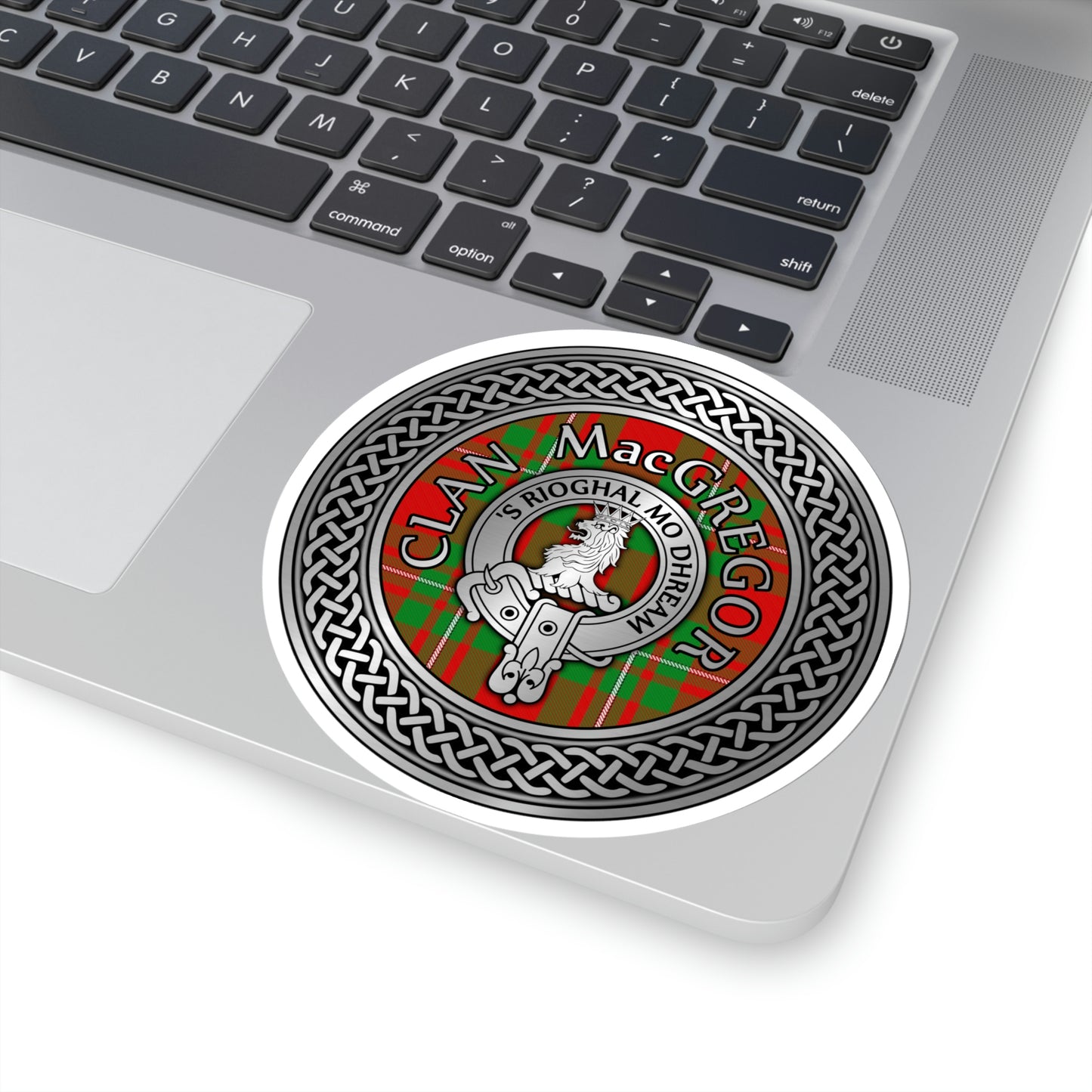 Clan Macgregor Crest & Tartan Kiss-Cut Stickers