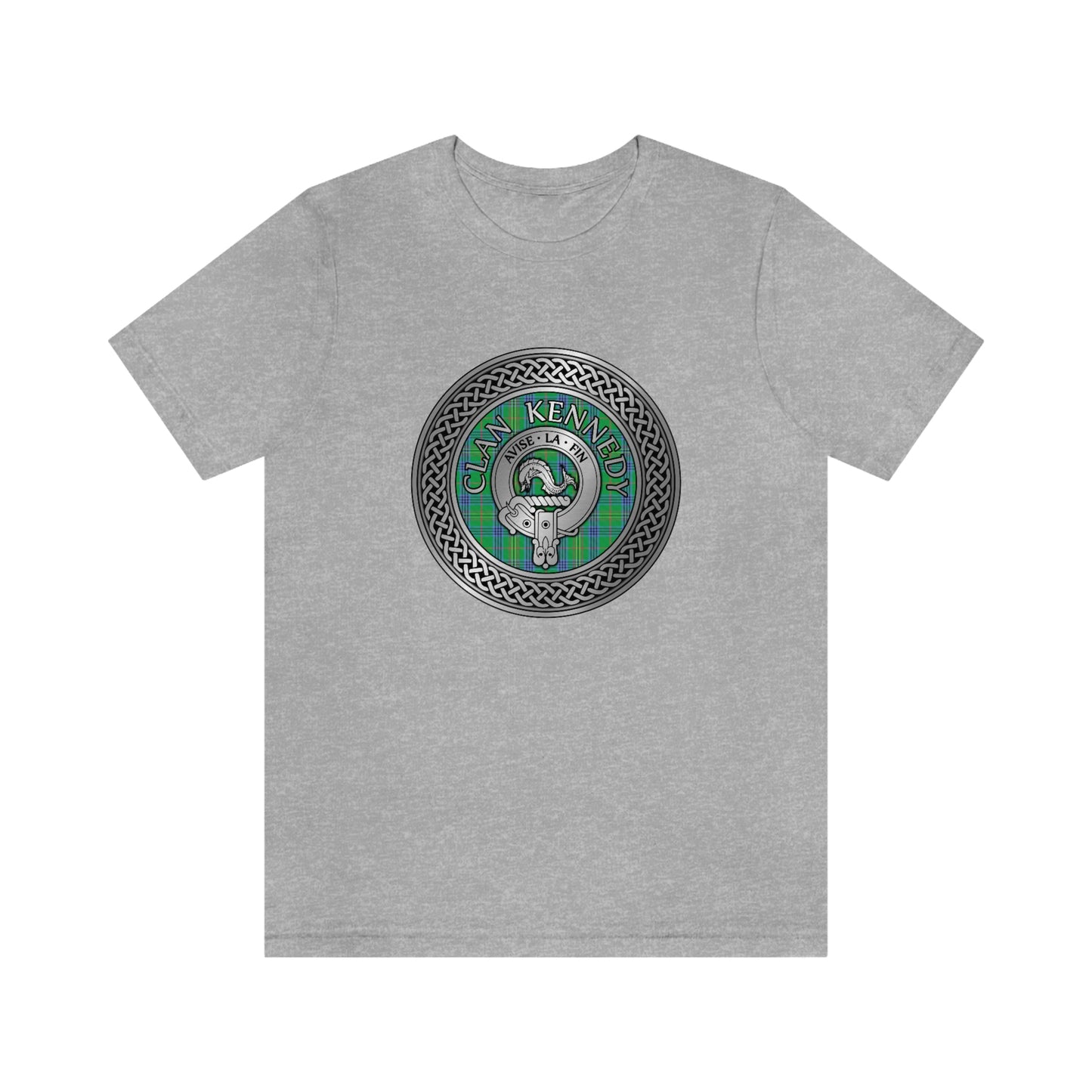 Clan Kennedy Crest & Tartan Knot T-Shirt