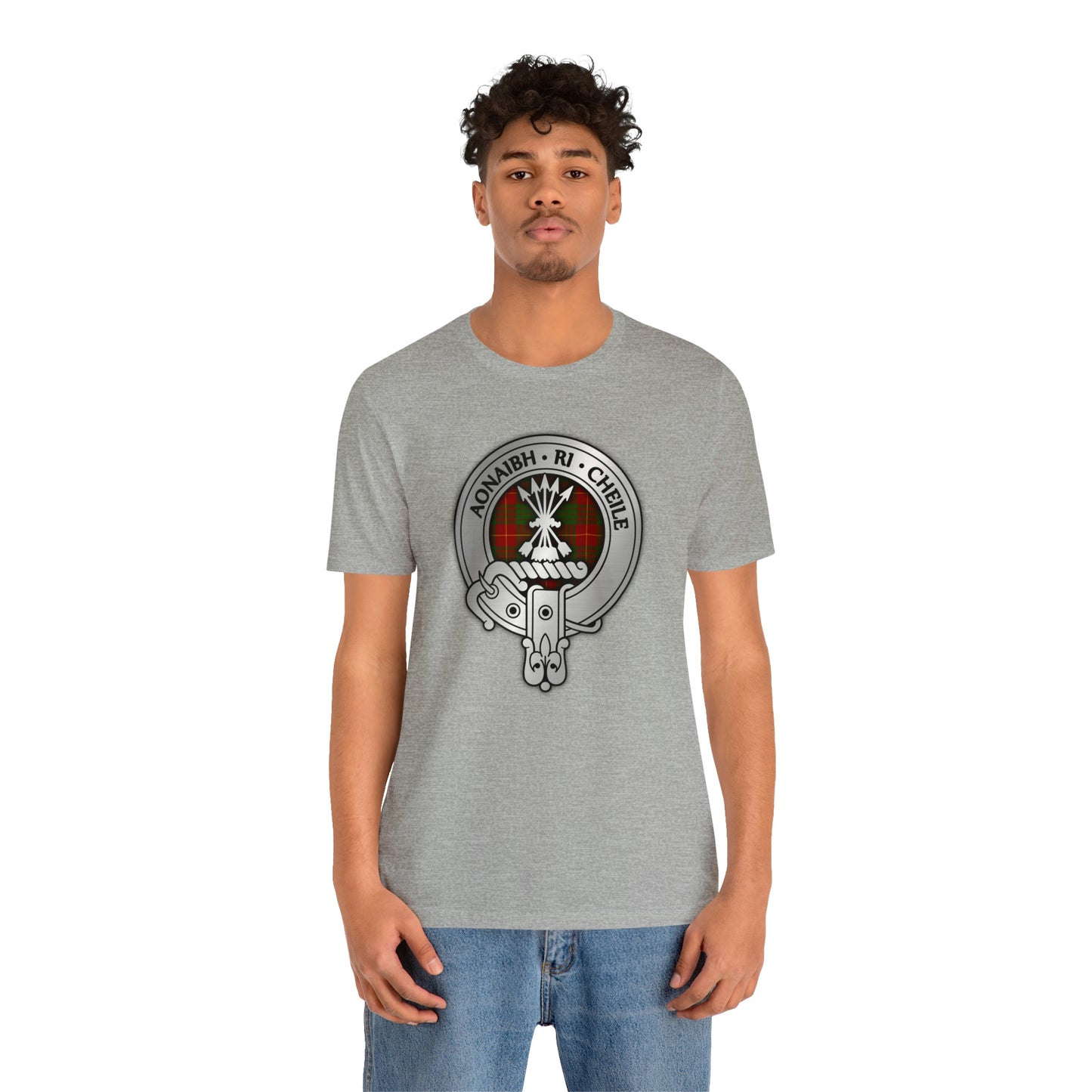 Clan Cameron Crest & Tartan | Unisex T-Shirt