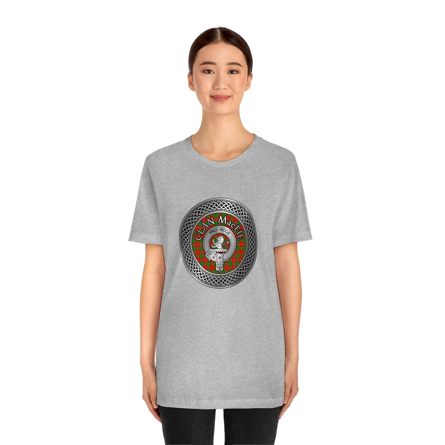 Clan MacFie Crest & Tartan Knot T-Shirt