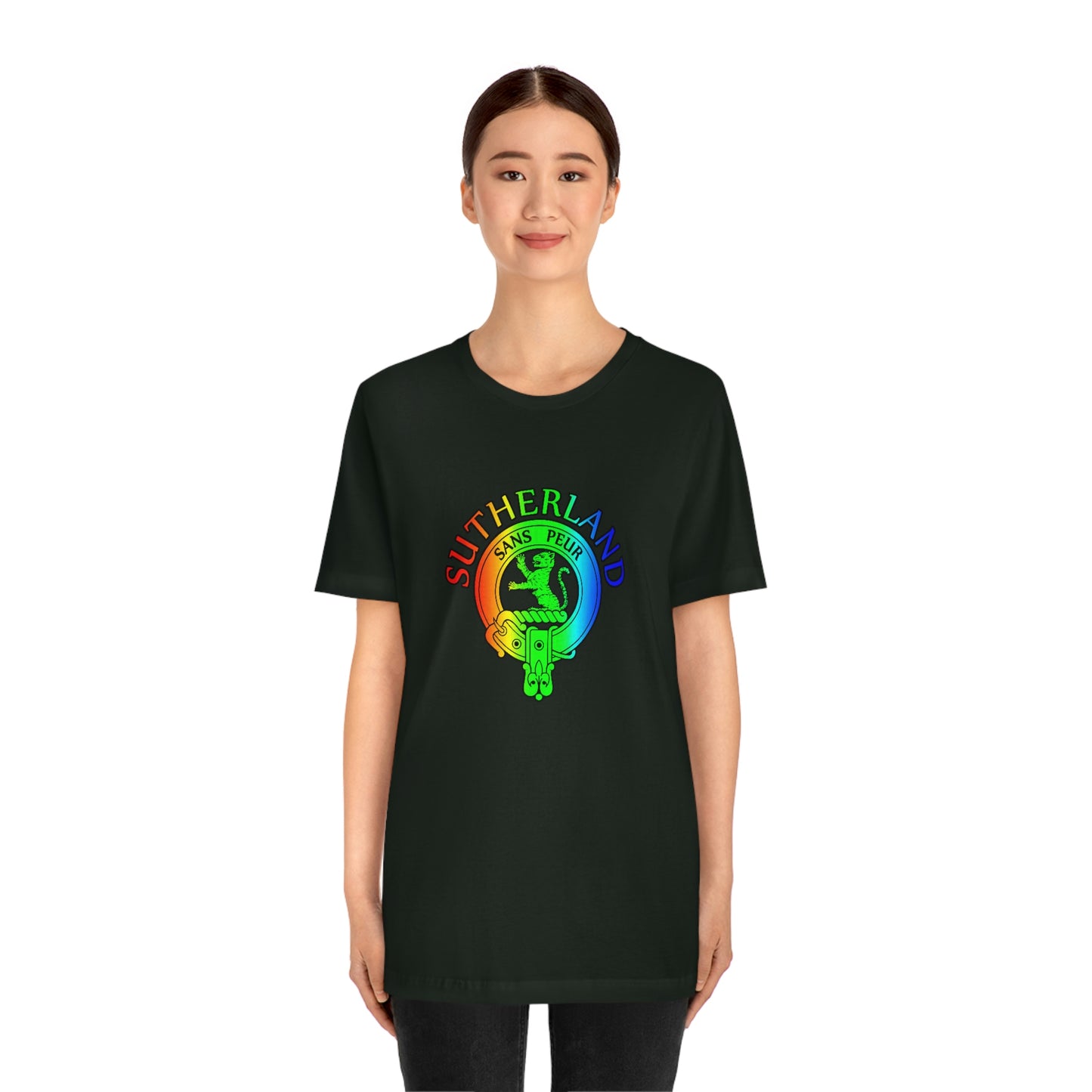 Clan Sutherland Rainbow Crest T-Shirt