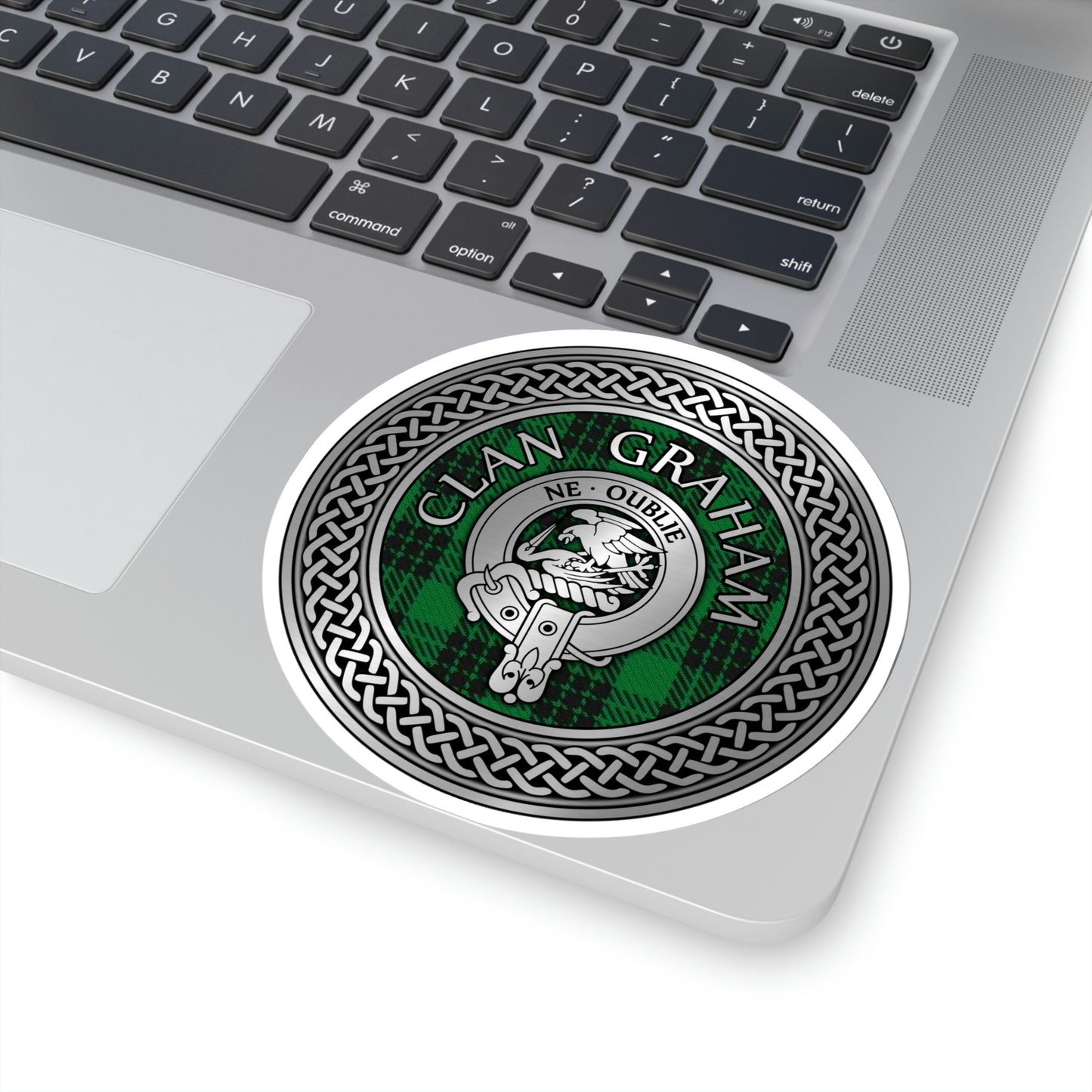 Clan Graham Crest & Tartan Kiss-Cut Stickers