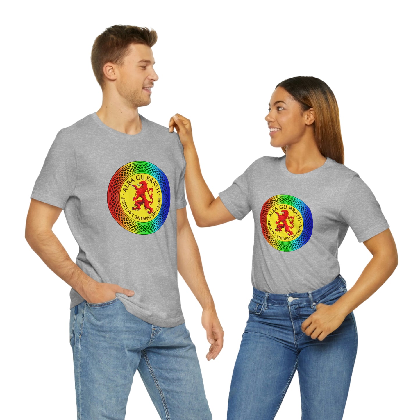 Alba Gu Brath Lion Rampant Rainbow Knot T-Shirt