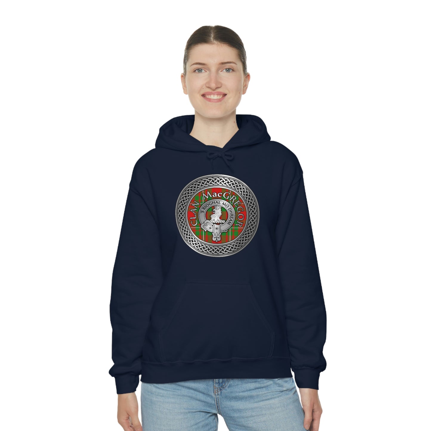 Clan MacGregor Crest & Tartan Unisex Heavy Blend™ Hooded Sweatshirt