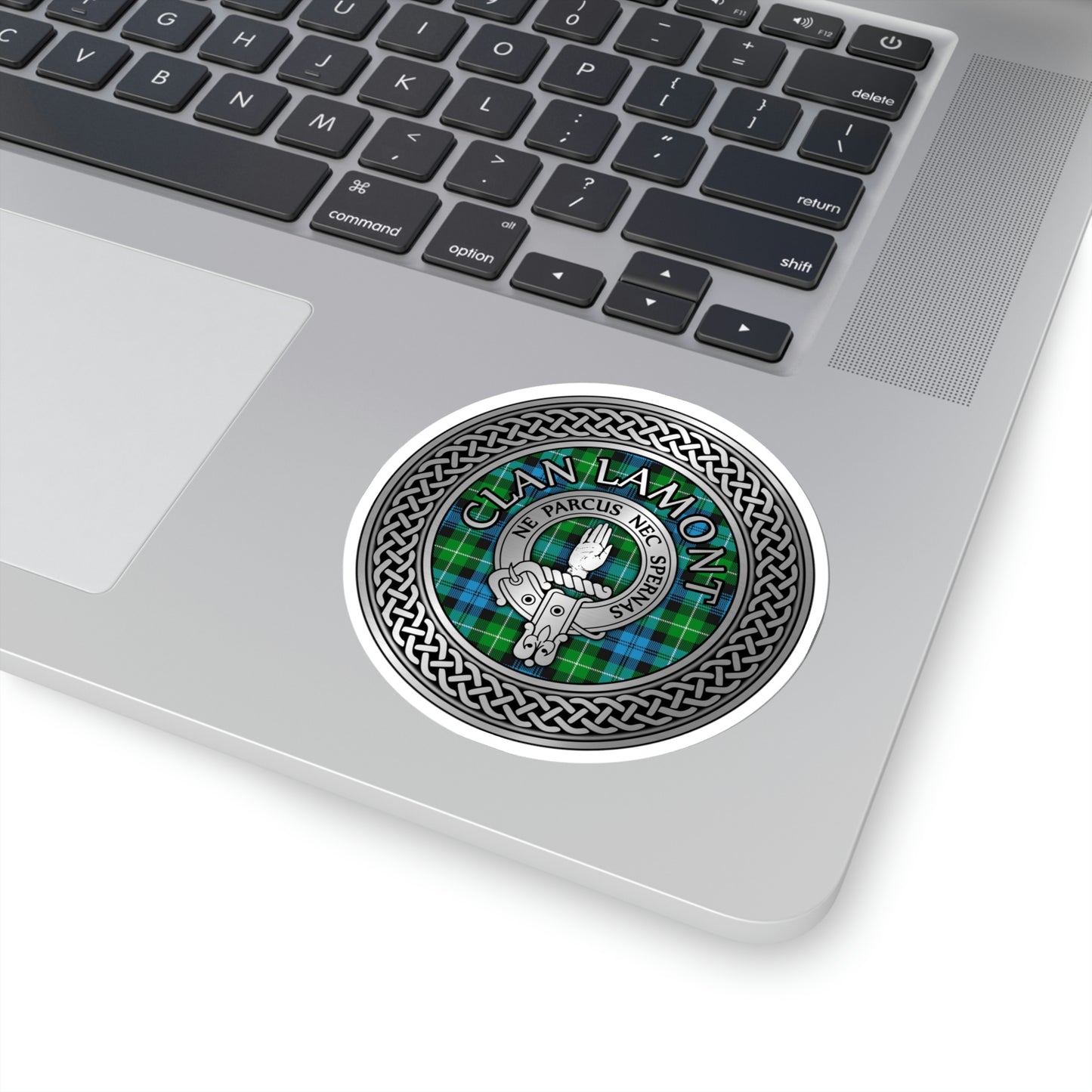 Clan Lamont Crest & Tartan Knot Kiss-Cut Stickers