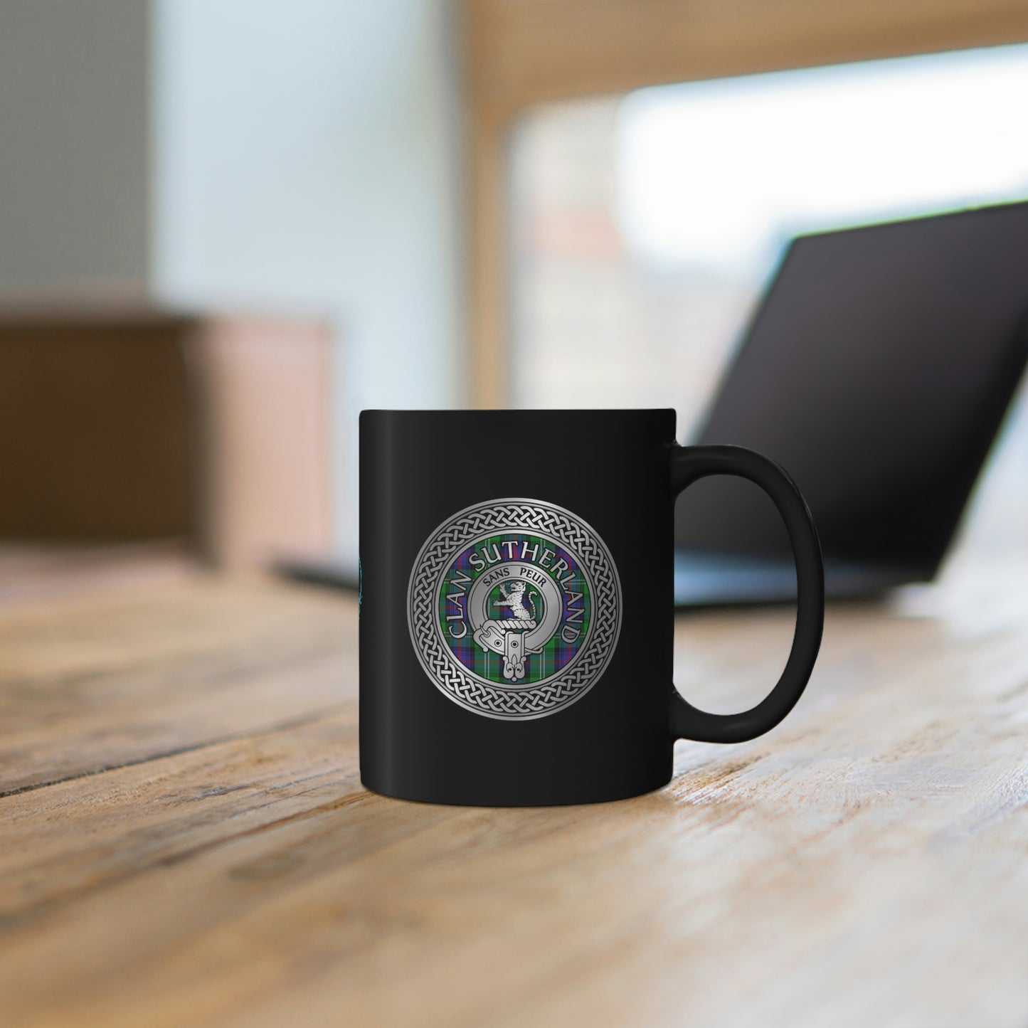 Demo - Logo / Clan Sutherland Crest 11oz Black Mug