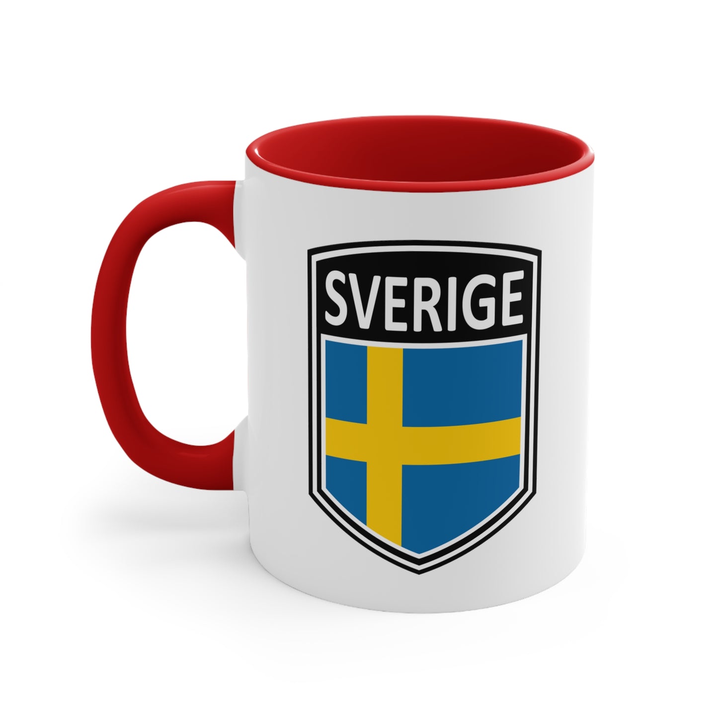 Scandi Nations - Sverige | Accent Coffee Mug, 11oz