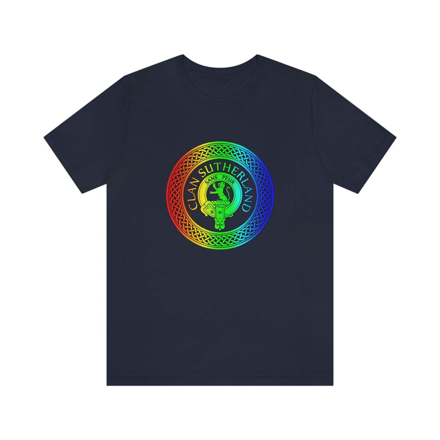 Clan Sutherland Rainbow Crest & Knot T-Shirt