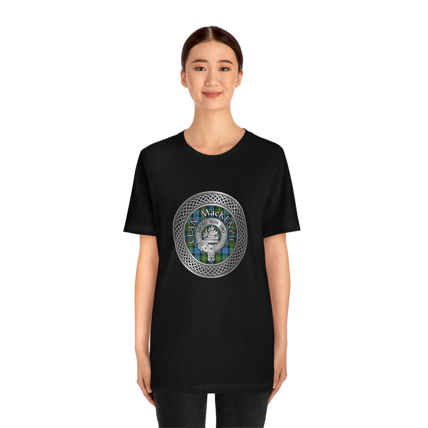 Clan MacKenzie Crest & Tartan Knot T-Shirt