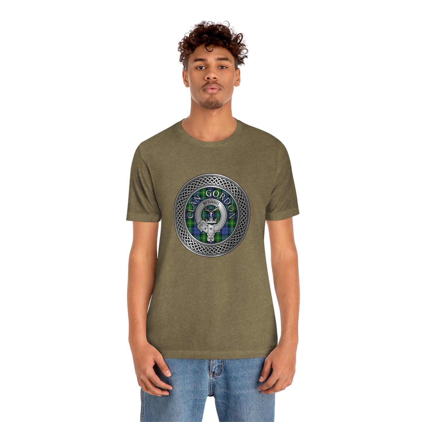 Clan Gordon Crest & Tartan Knot T-Shirt