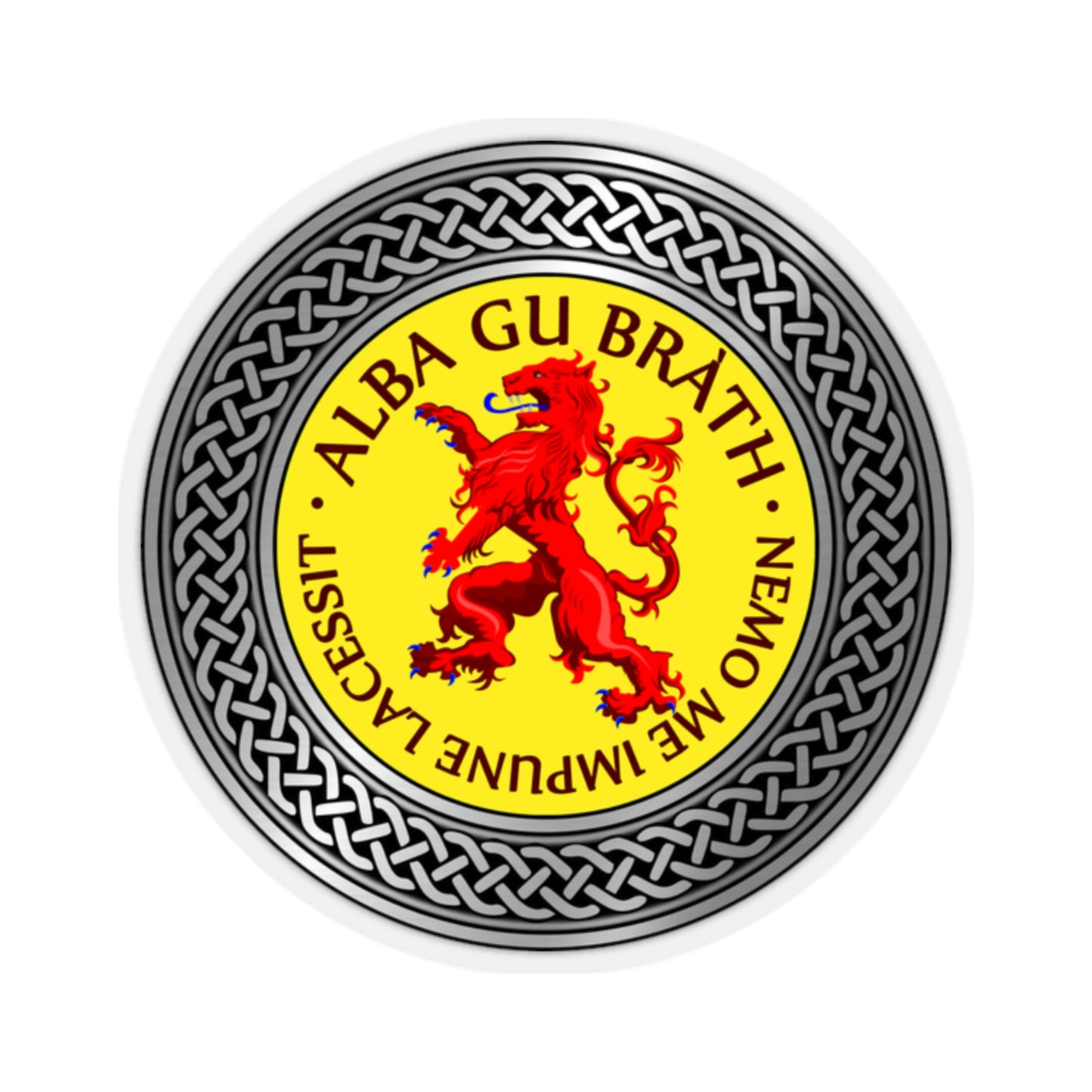 Alba Gu Brath Lion Rampant Knot Kiss-Cut Stickers