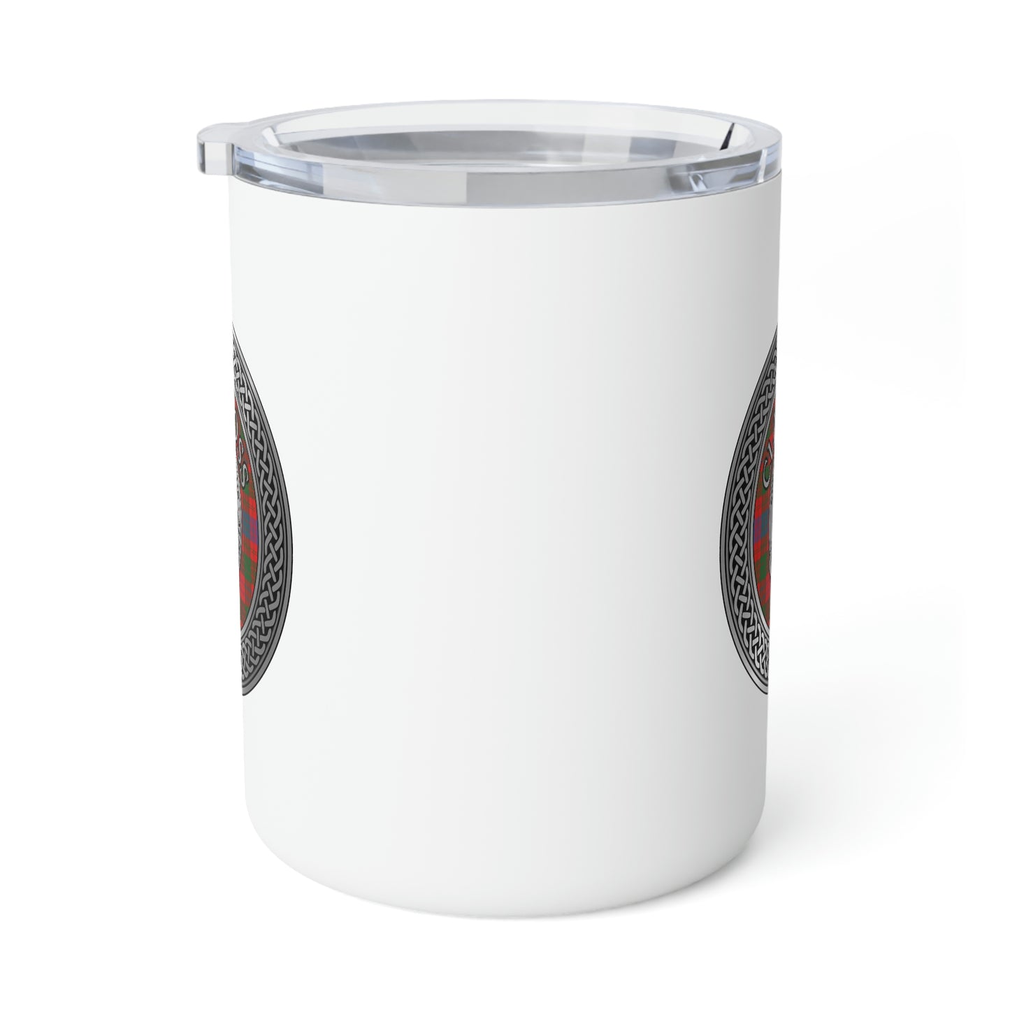 Clan Ross Crest & Tartan Insulated Coffee Mug, 10oz