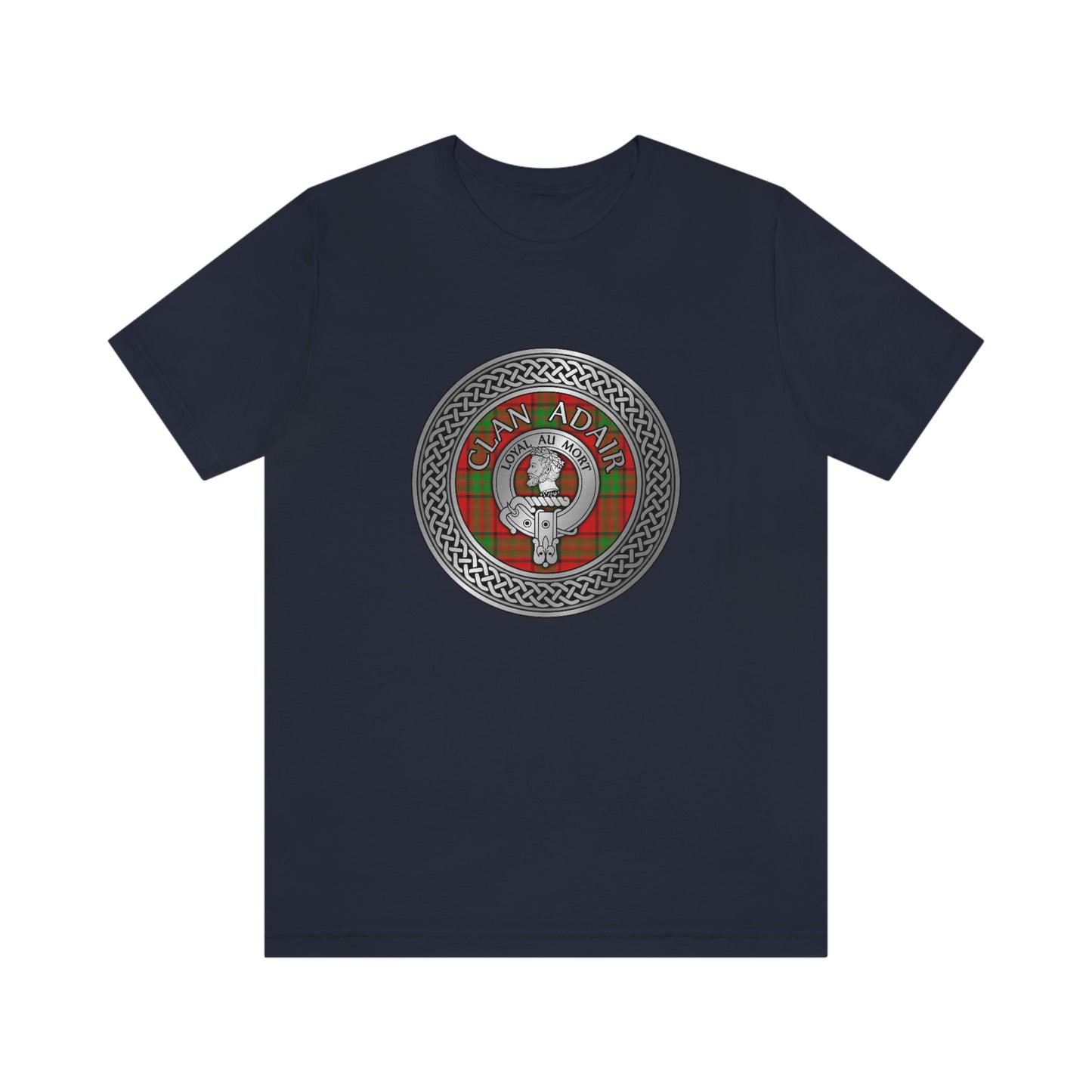 Clan Adair Crest & Tartan Knot T-Shirt