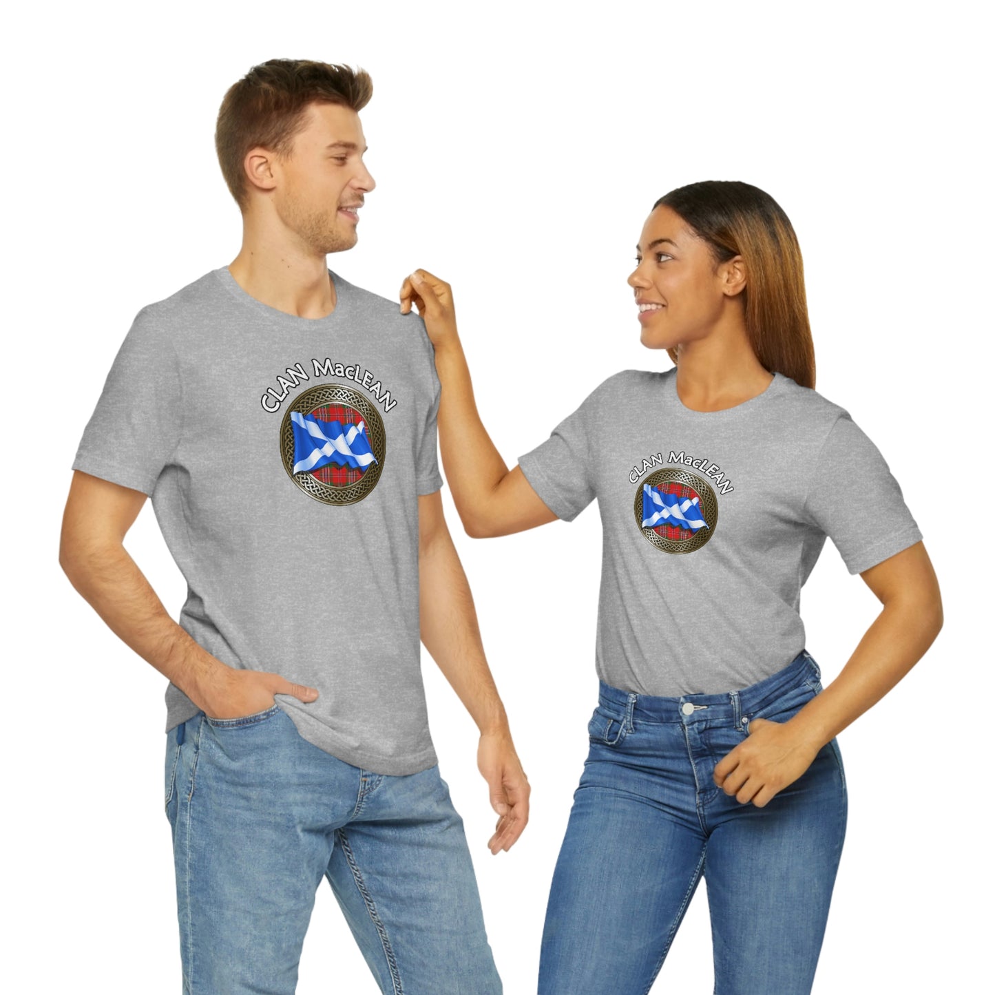 Clan MacLean Tartan Knot & Flag T-Shirt