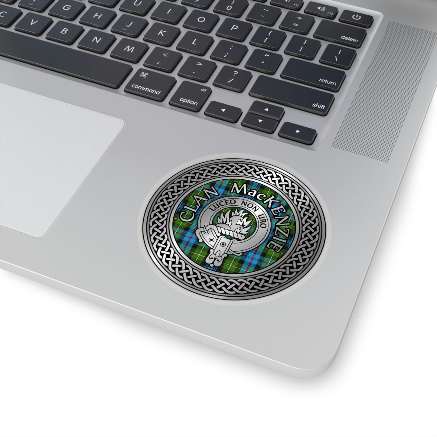 Clan MacKenzie Crest & Tartan Kiss-Cut Stickers