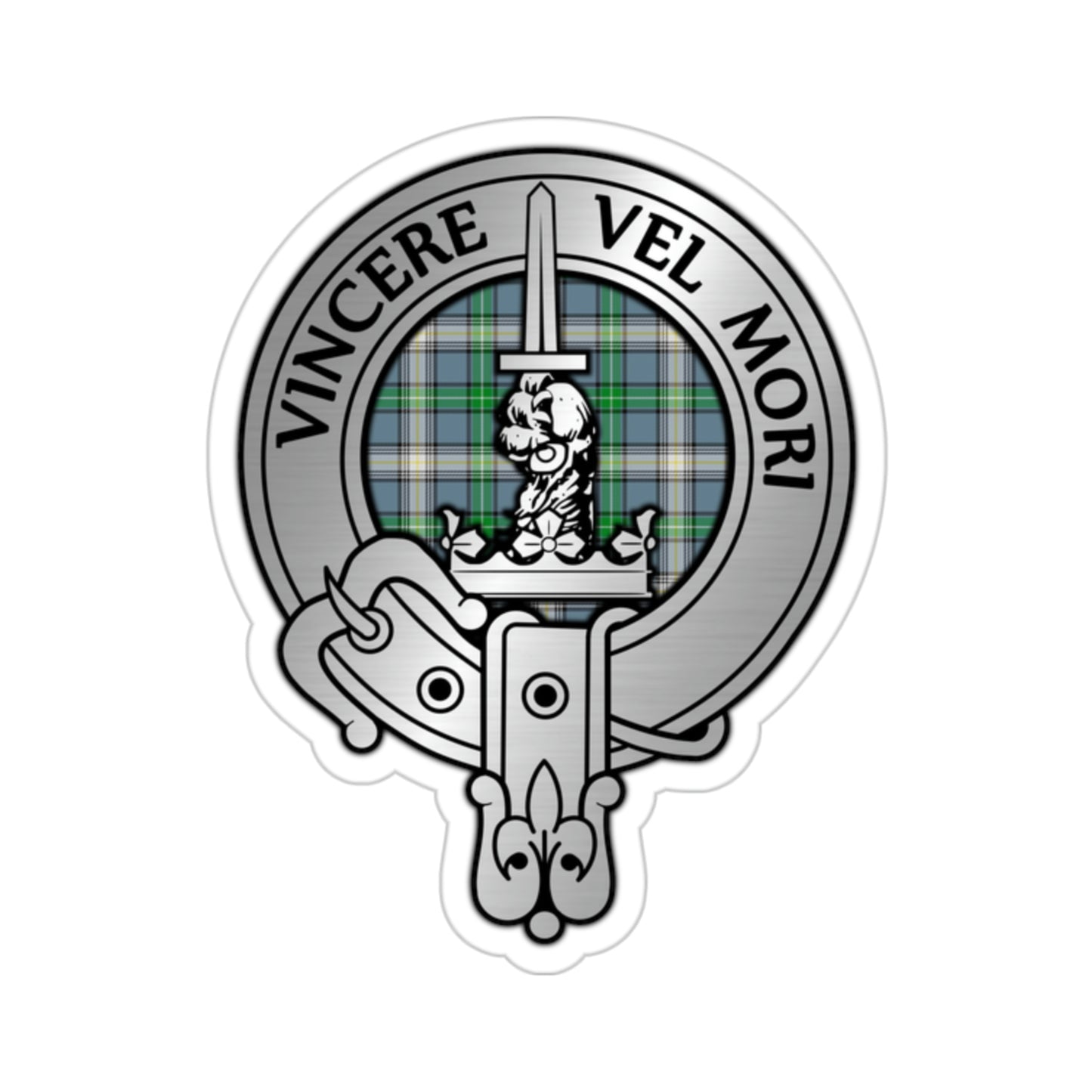 Clan MacDowall Crest & Tartan Kiss-Cut Stickers