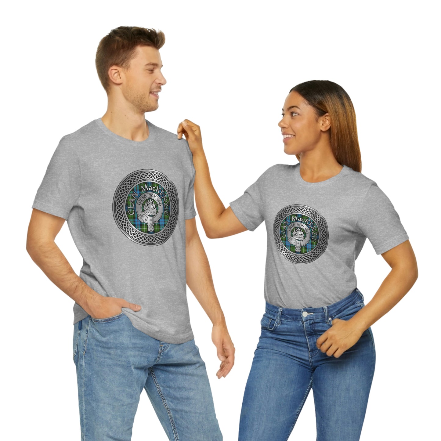 Clan MacKenzie Crest & Tartan Knot T-Shirt