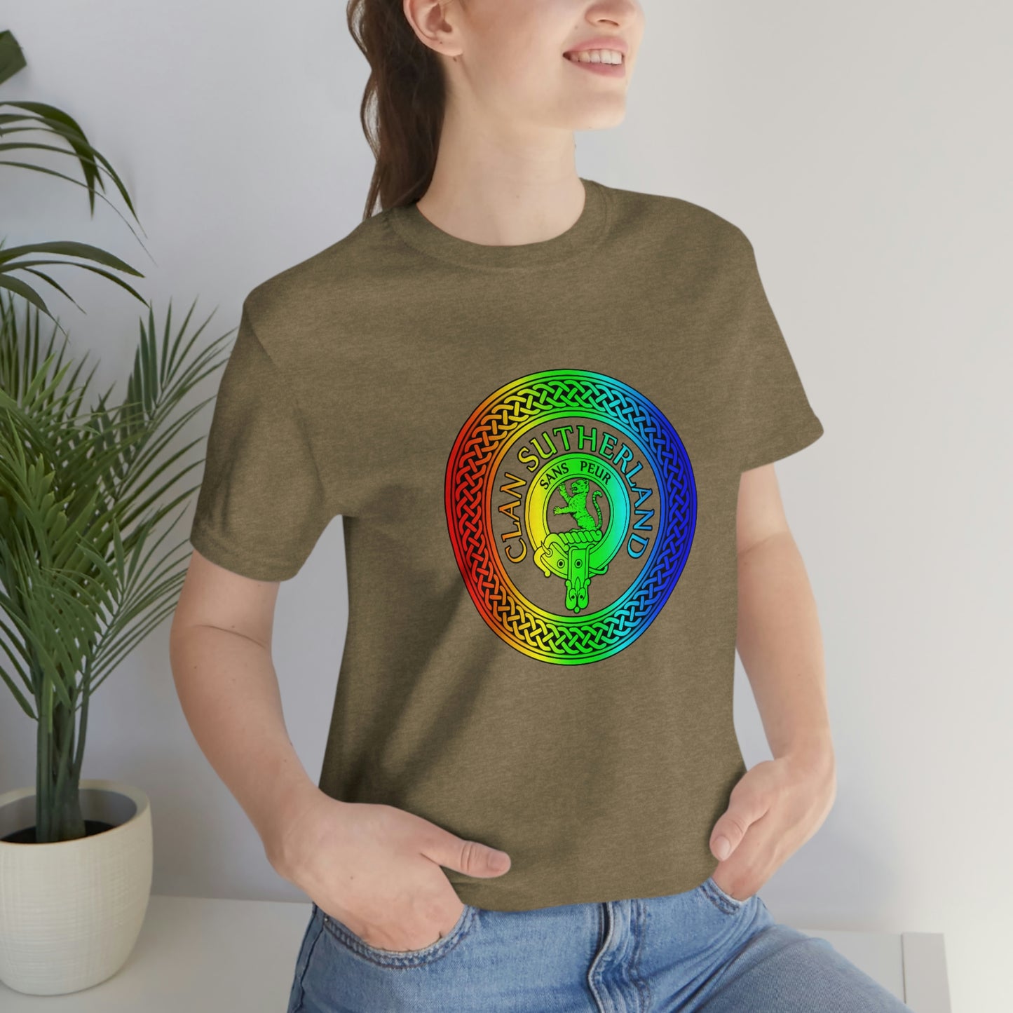 Clan Sutherland Rainbow Crest & Knot T-Shirt