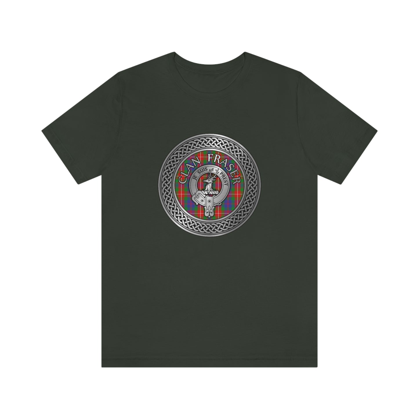 Clan Fraser of Lovat Crest & Tartan Knot T-Shirt