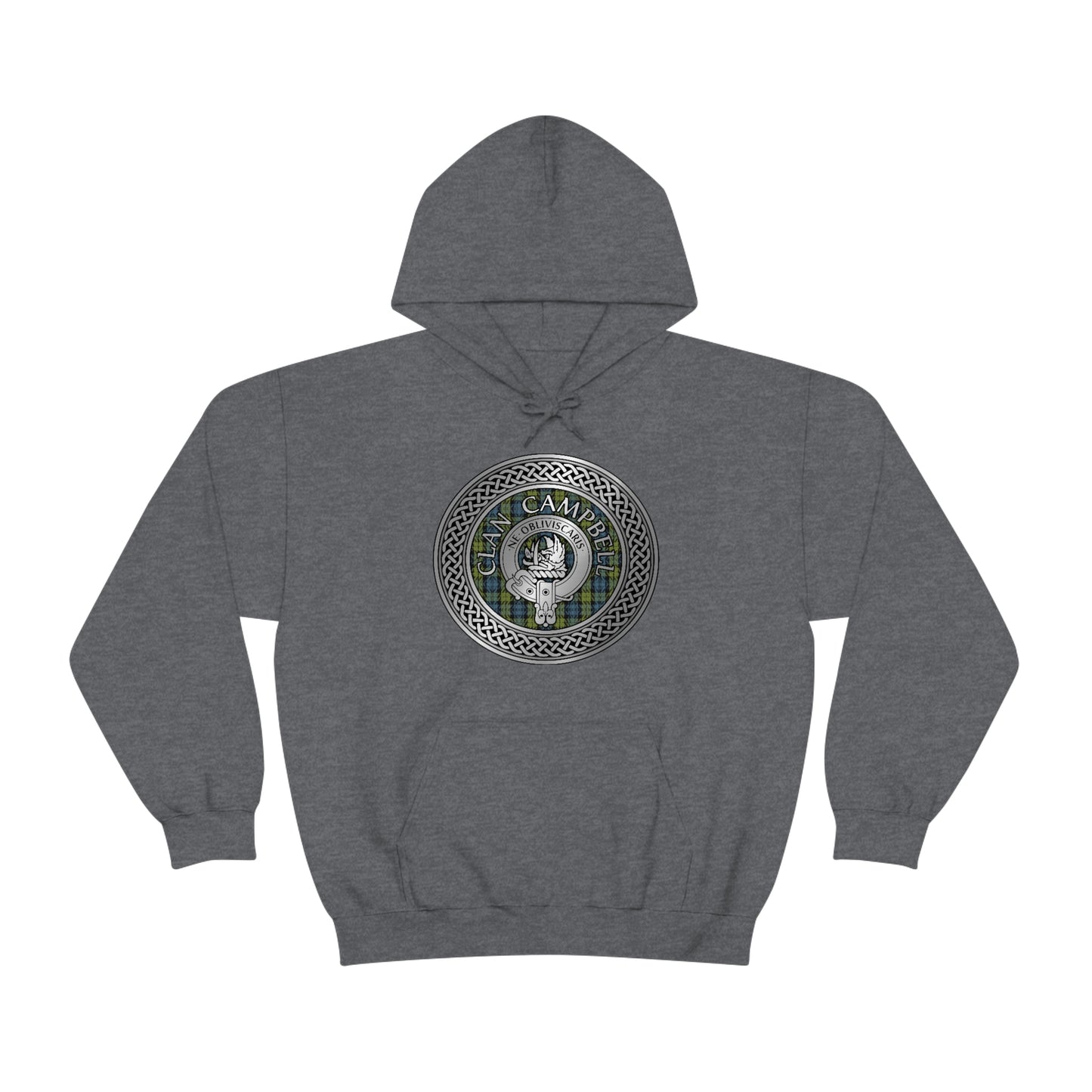 Clan Campbell Crest & Tartan Unisex Heavy Blend™ Hooded Sweatshirt