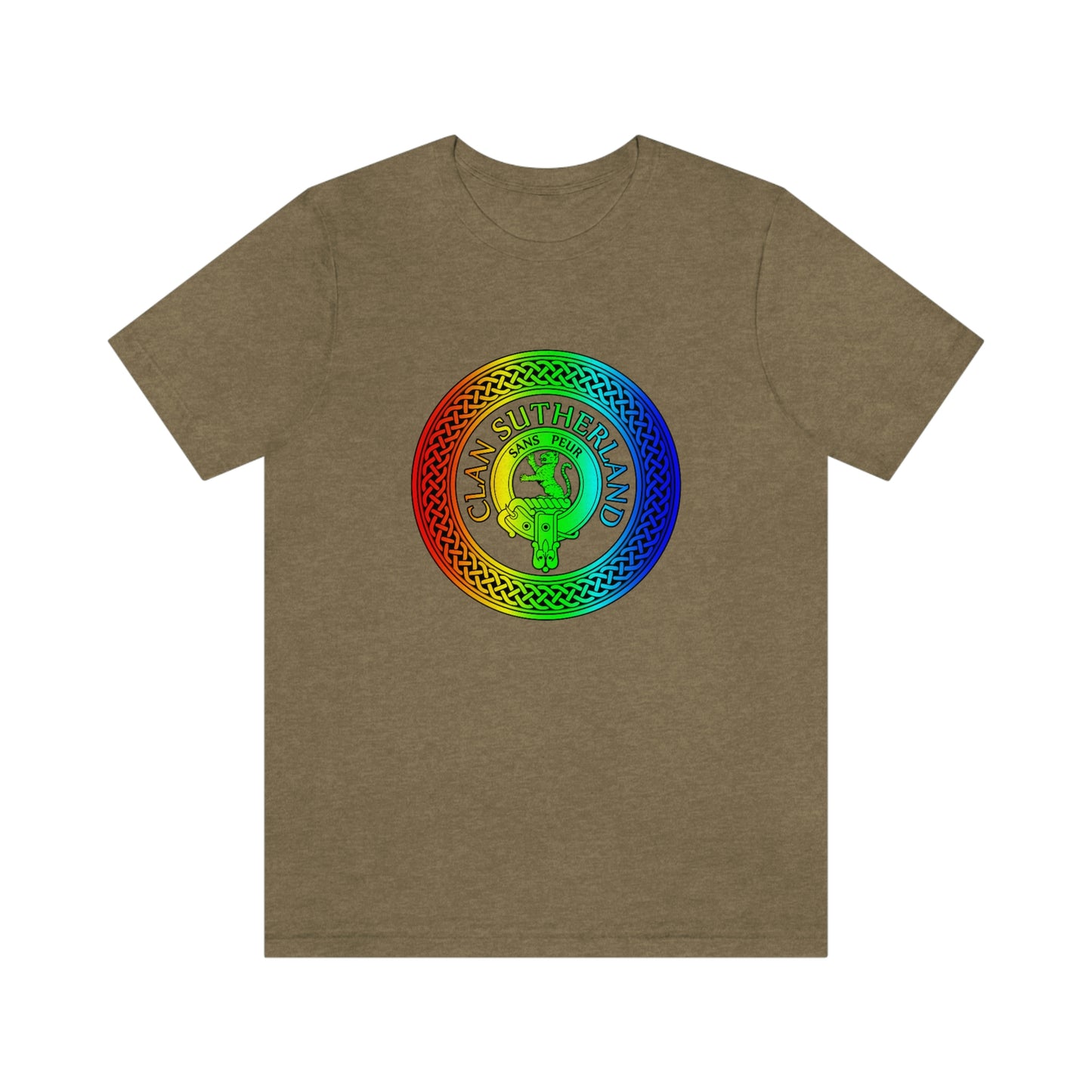 Clan Sutherland Rainbow Crest & Knot T-Shirt