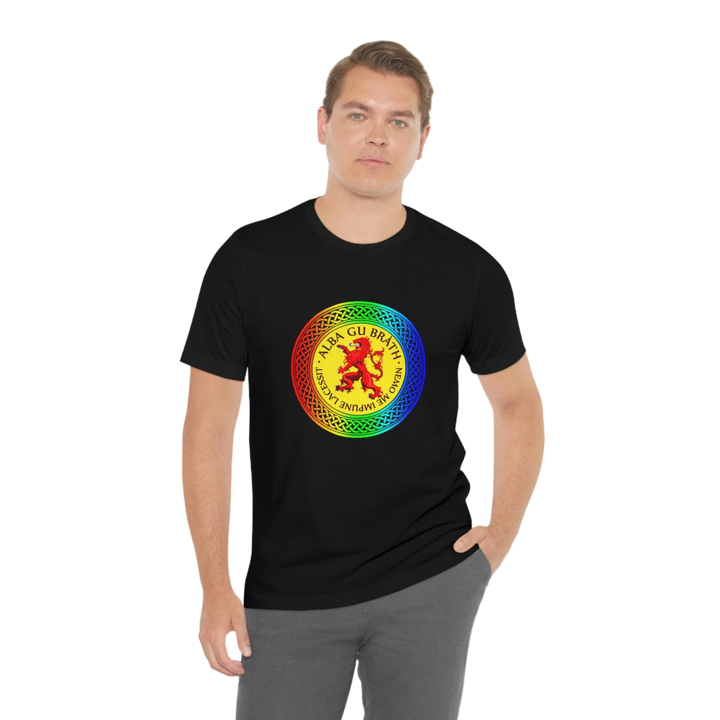 Alba Gu Brath Lion Rampant Rainbow Knot T-Shirt