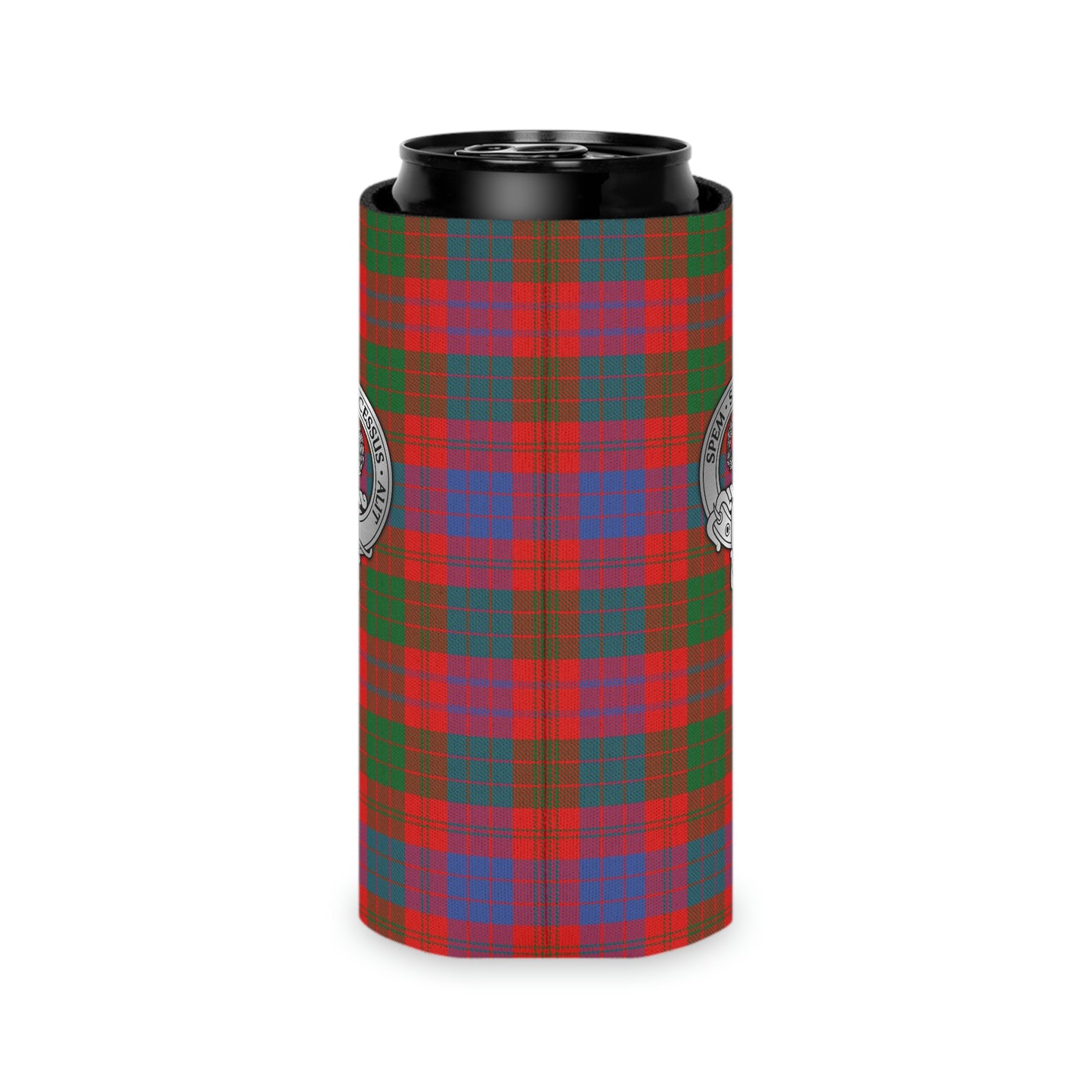 Clan Ross Crest & Tartan Can Cooler