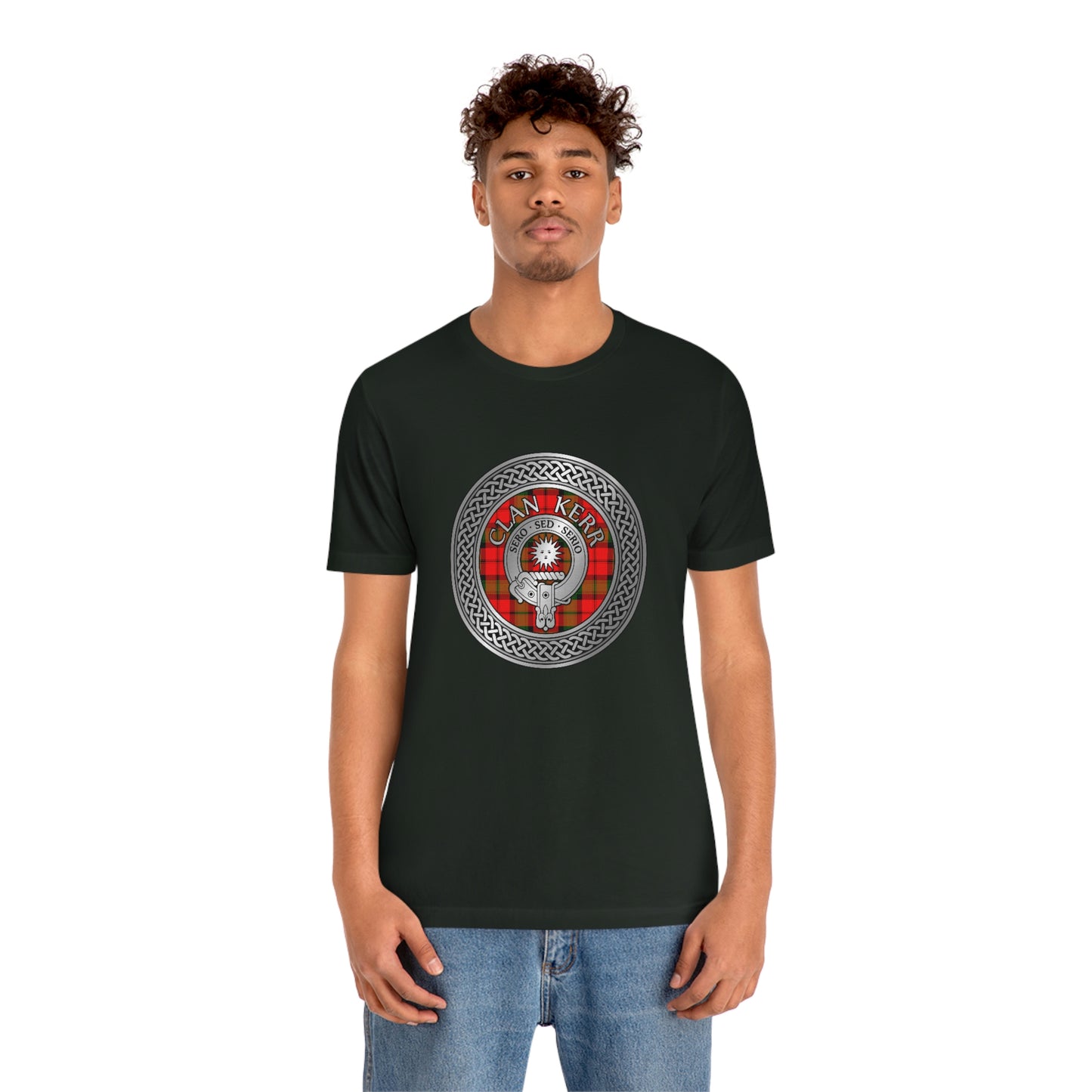 Clan Kerr Crest & Tartan Knot T-Shirt