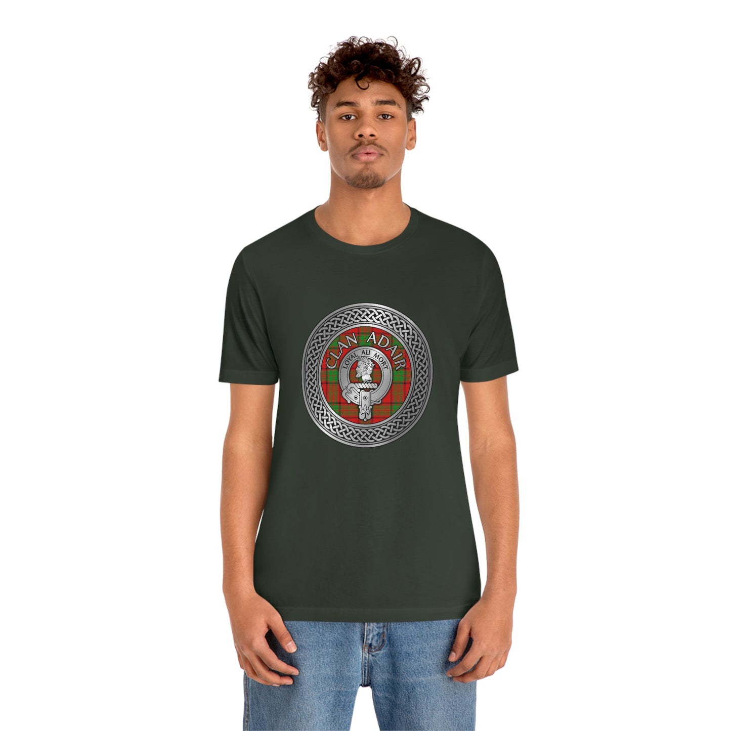 Clan Adair Crest & Tartan Knot T-Shirt