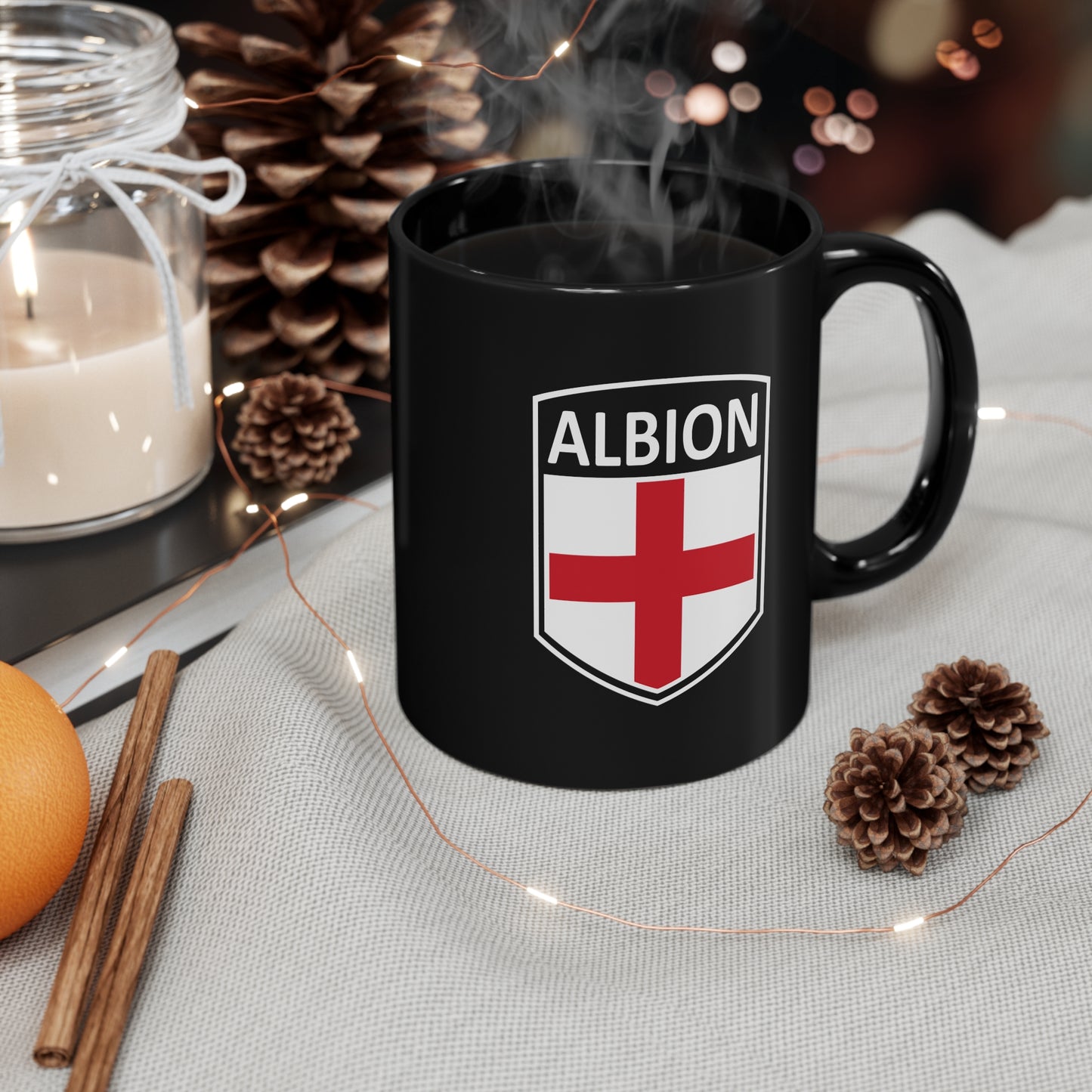 Celtic Nations - Albion 11oz Black Mug