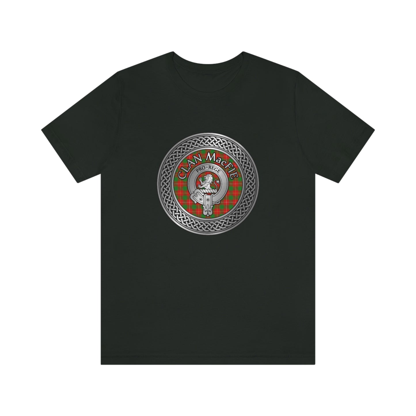 Clan MacFie Crest & Tartan Knot T-Shirt