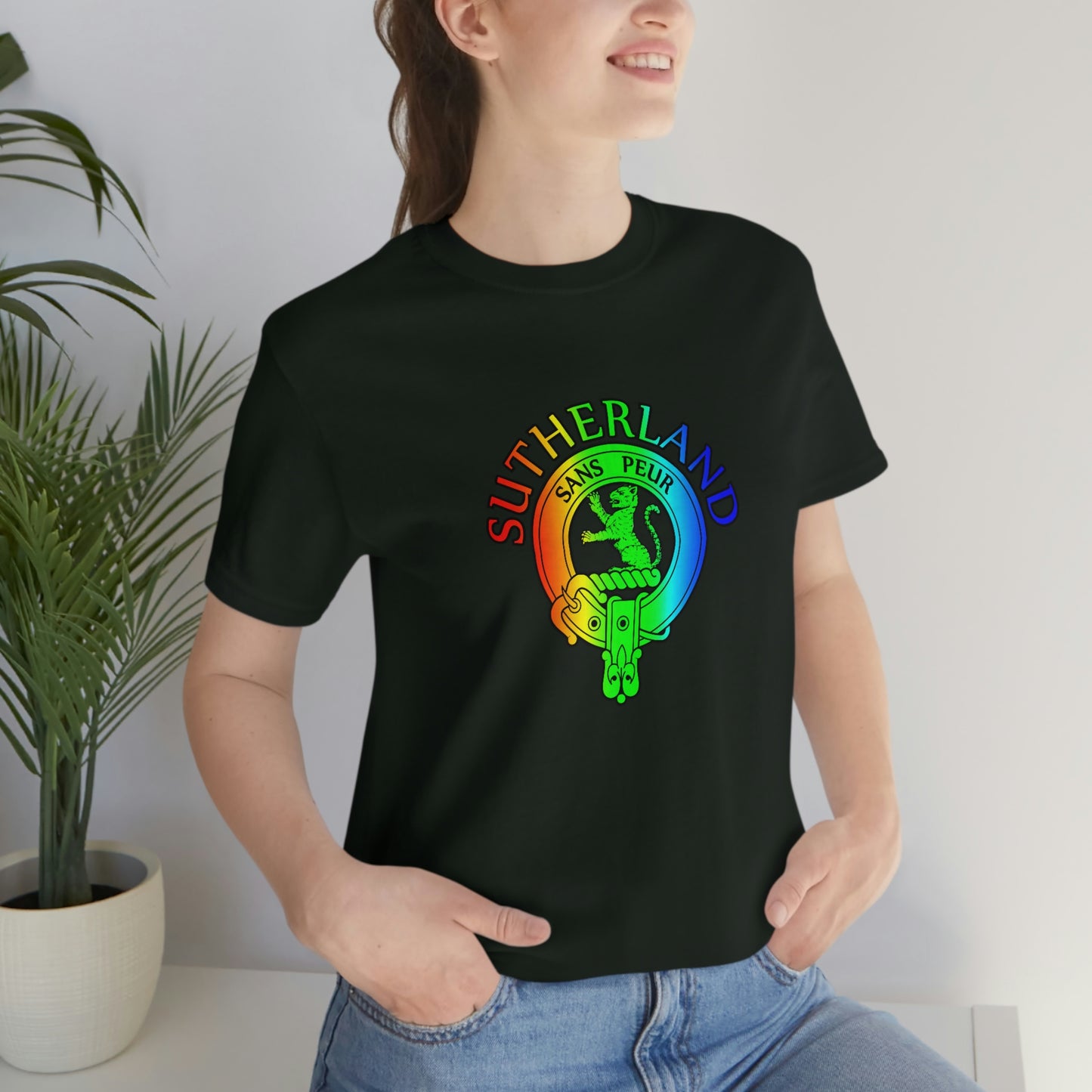 Clan Sutherland Rainbow Crest T-Shirt