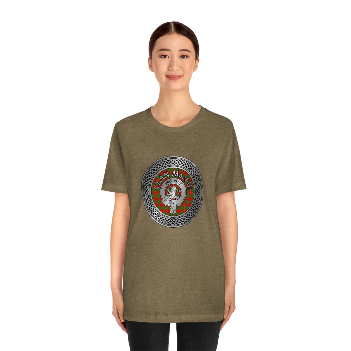 Clan MacFie Crest & Tartan Knot T-Shirt