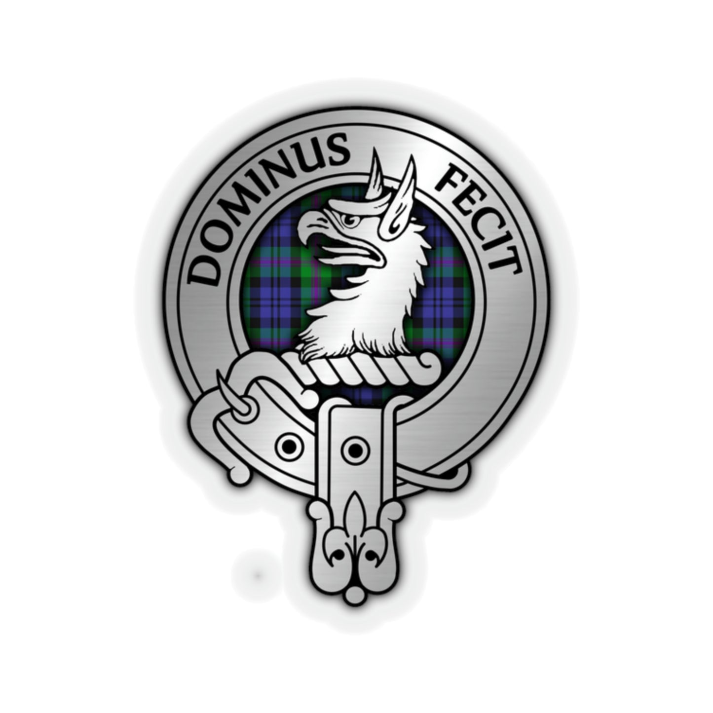 Clan Baird Crest & Tartan Kiss-Cut Stickers