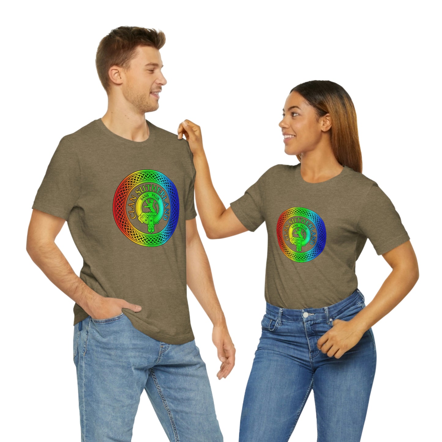 Clan Sutherland Rainbow Crest & Knot T-Shirt