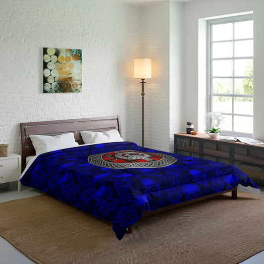 Clan Wallace Crest & Tartan Comforter