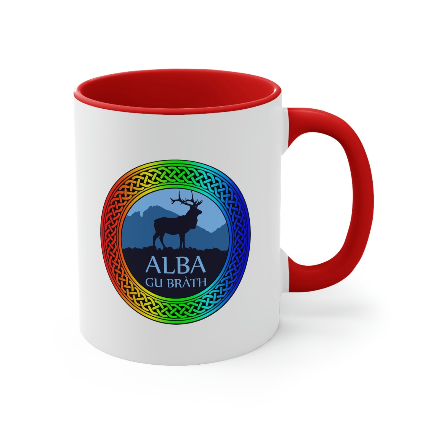 Alba Gu Brath Rainbow Knot Accent Coffee Mug, 11oz