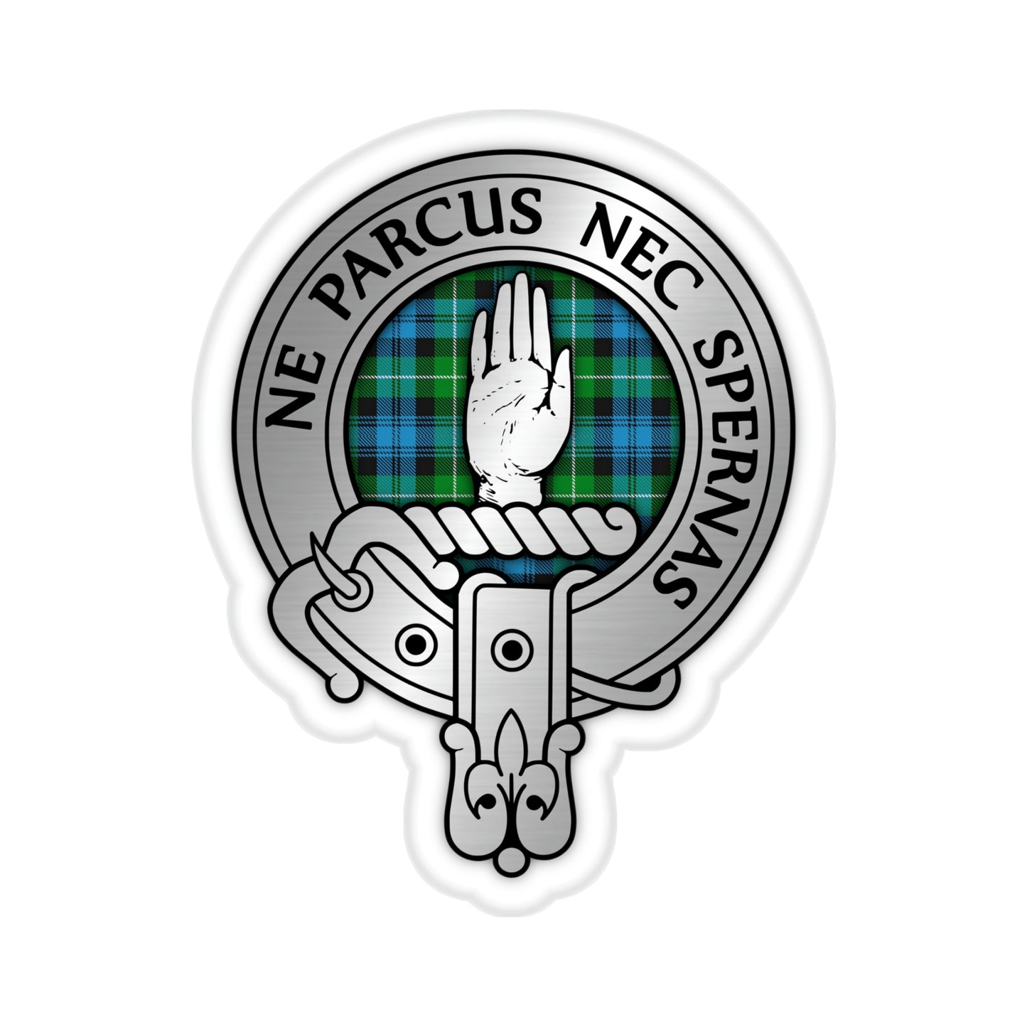 Clan Lamont Crest & Tartan Kiss-Cut Stickers