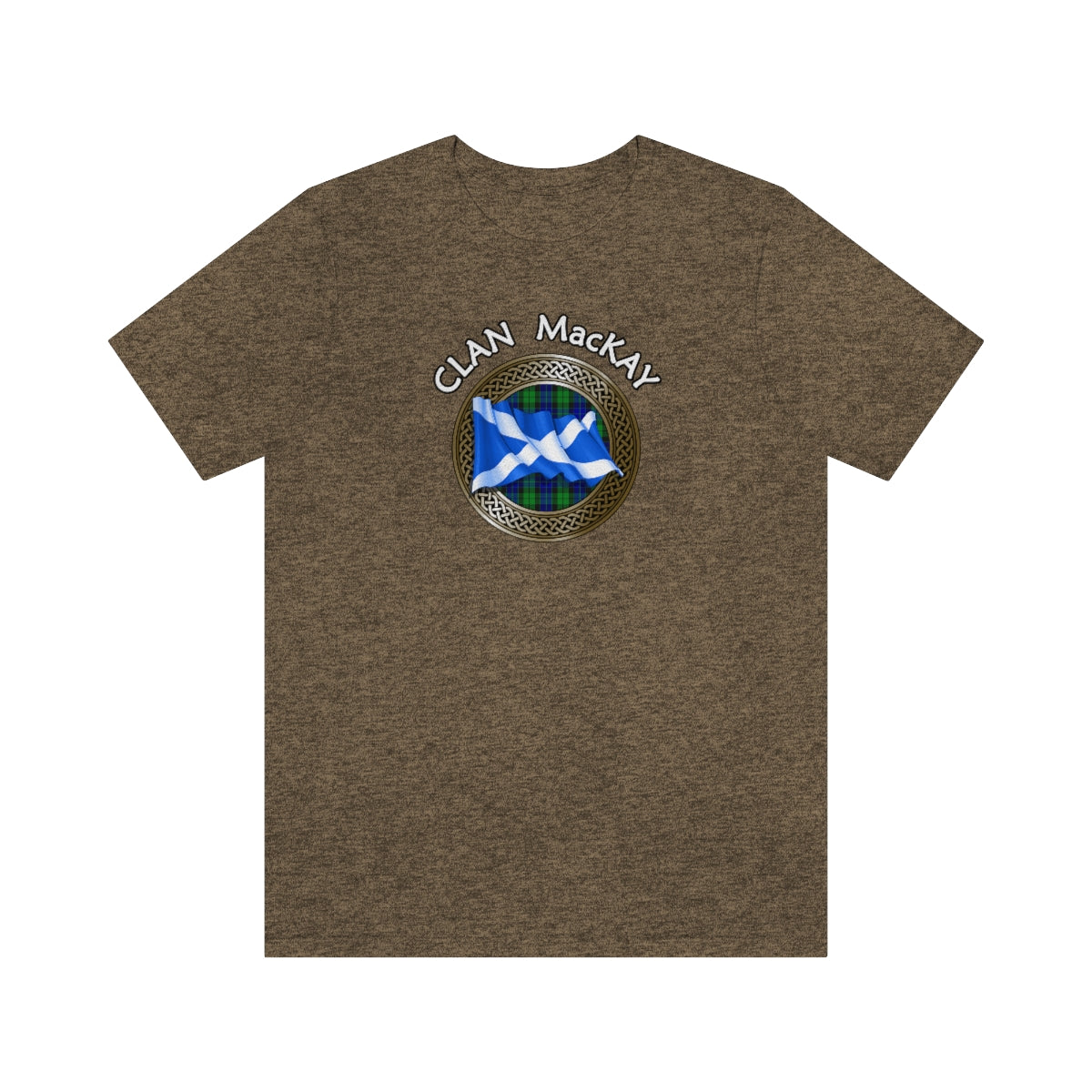 Clan MacKay Tartan Knot & Flag T-Shirt