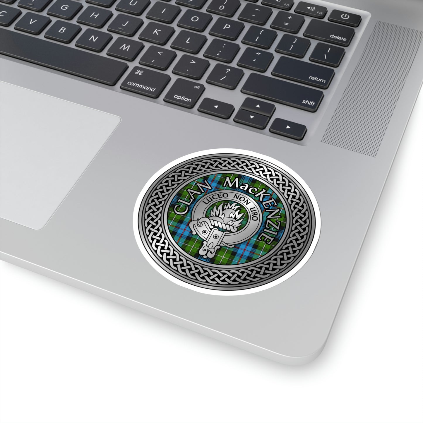 Clan MacKenzie Crest & Tartan Kiss-Cut Stickers