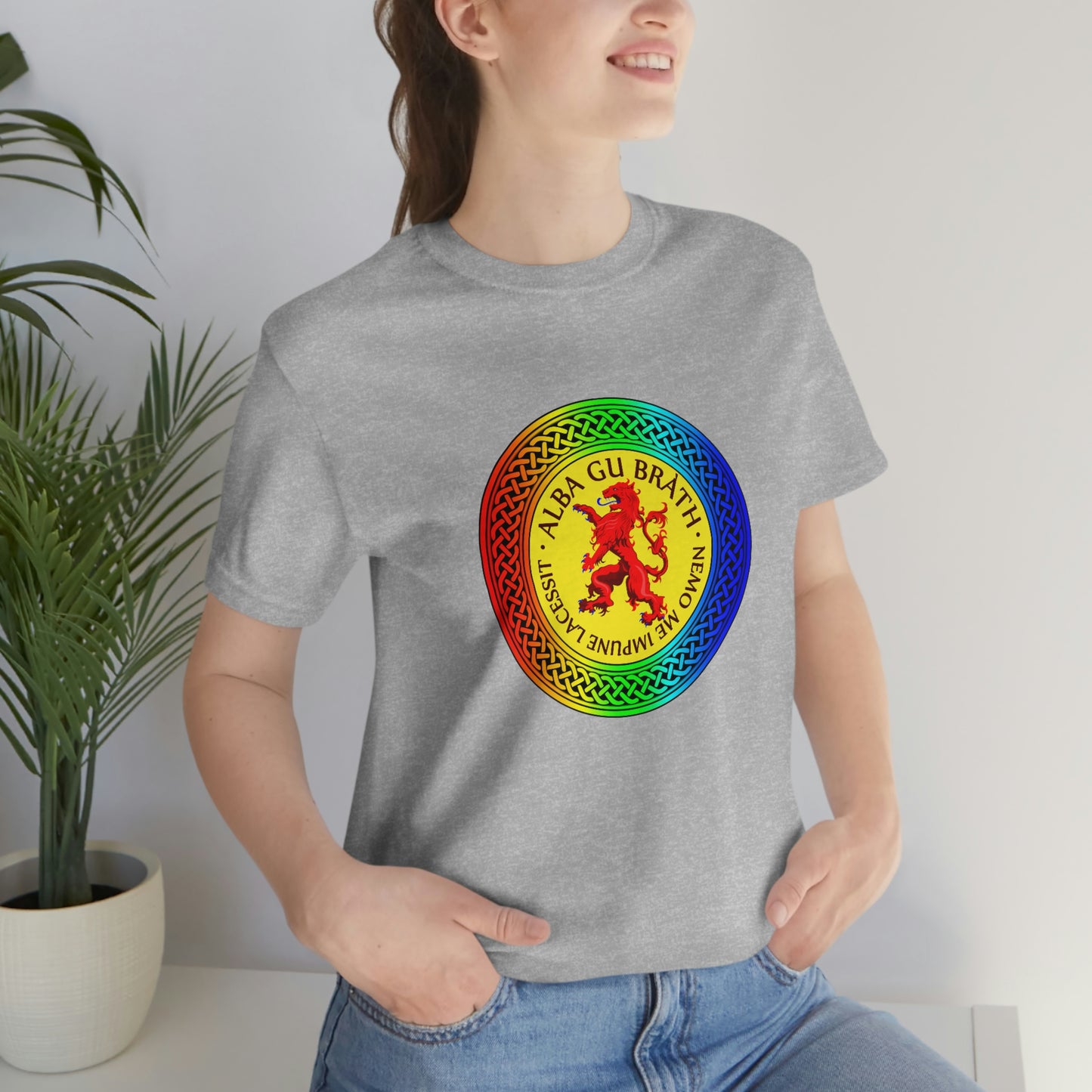 Alba Gu Brath Lion Rampant Rainbow Knot T-Shirt