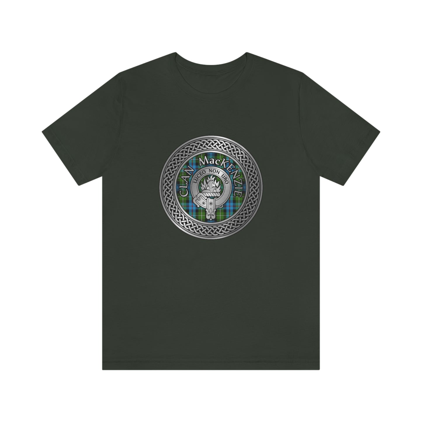 Clan MacKenzie Crest & Tartan Knot T-Shirt