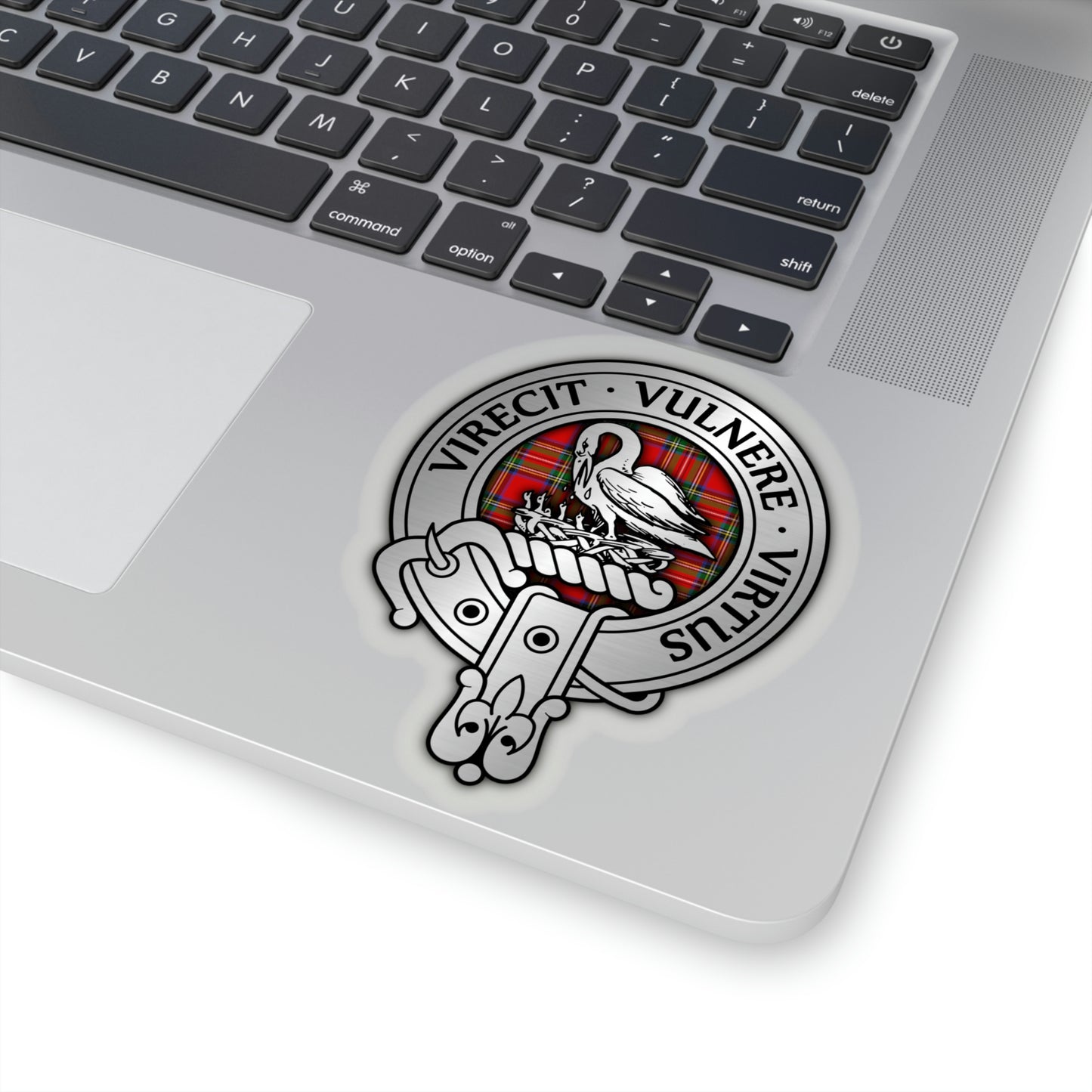 Clan Stewart Crest & Tartan Kiss-Cut Stickers