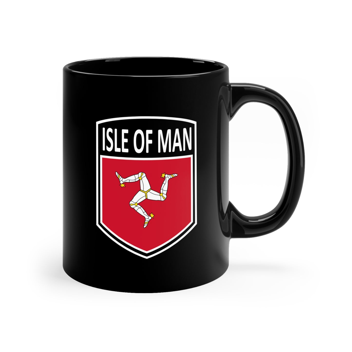 Celtic Nations - Mann 11oz Black Mug