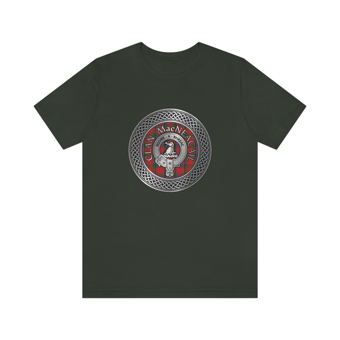 Clan MacNicol Crest & Tartan Knot T-Shirt