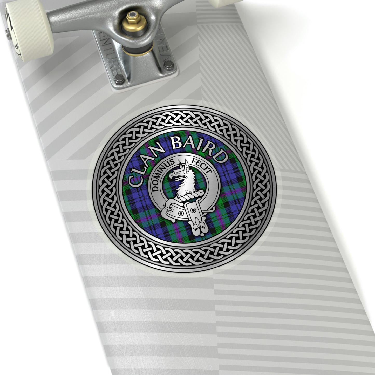 Clan Baird Crest & Tartan Kiss-Cut Stickers