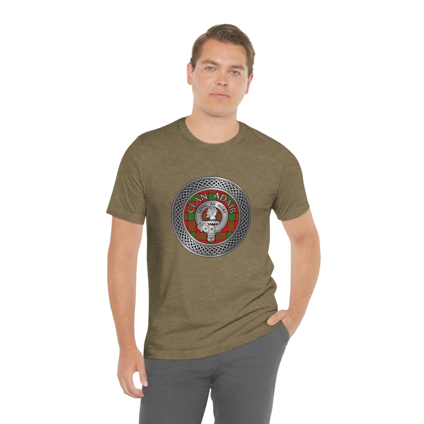 Clan Adair Crest & Tartan Knot T-Shirt