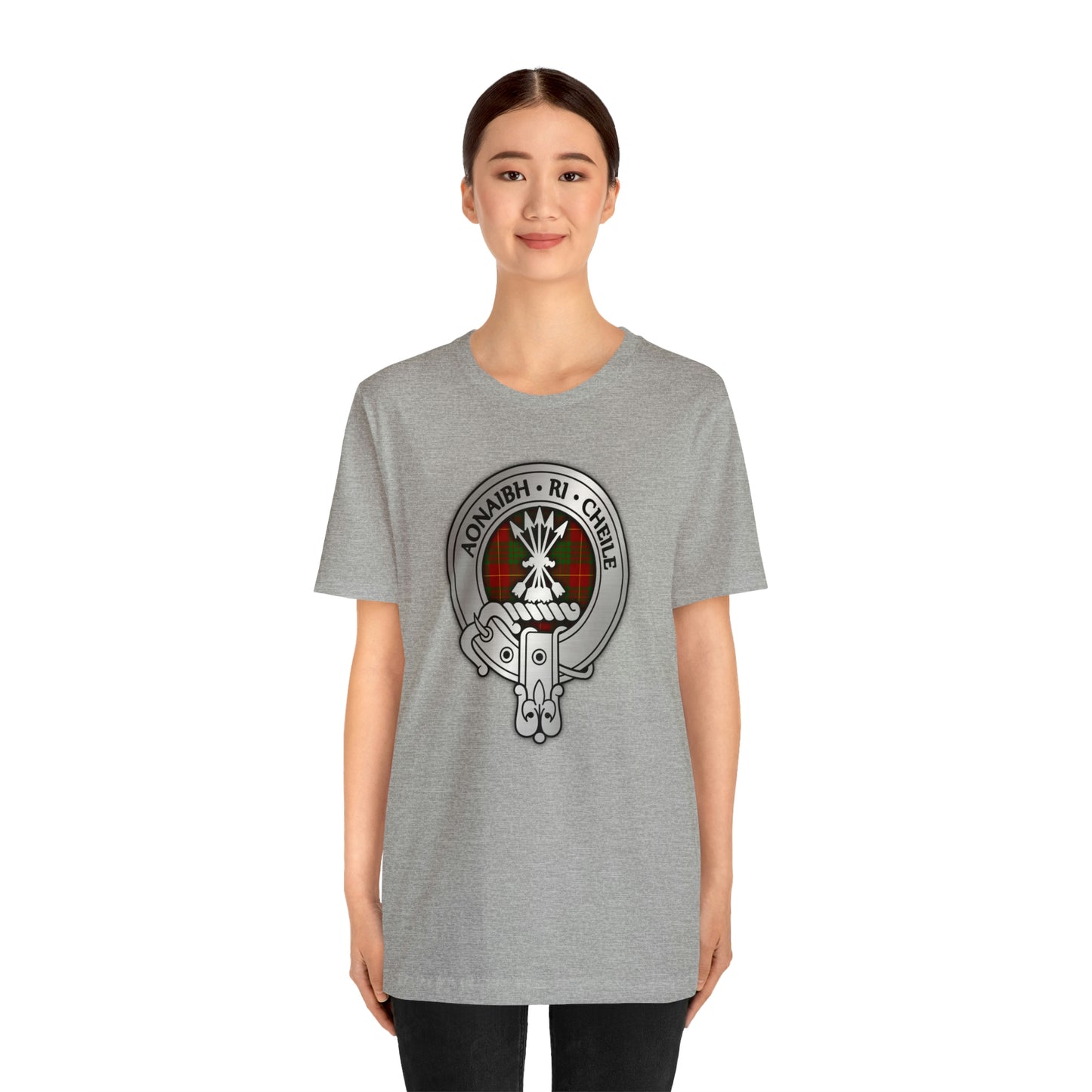 Clan Cameron Crest & Tartan | Unisex T-Shirt