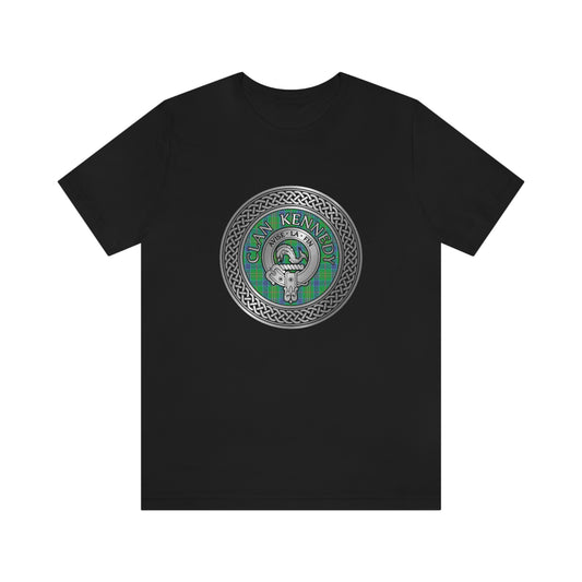 Clan Kennedy Crest & Tartan Knot T-Shirt