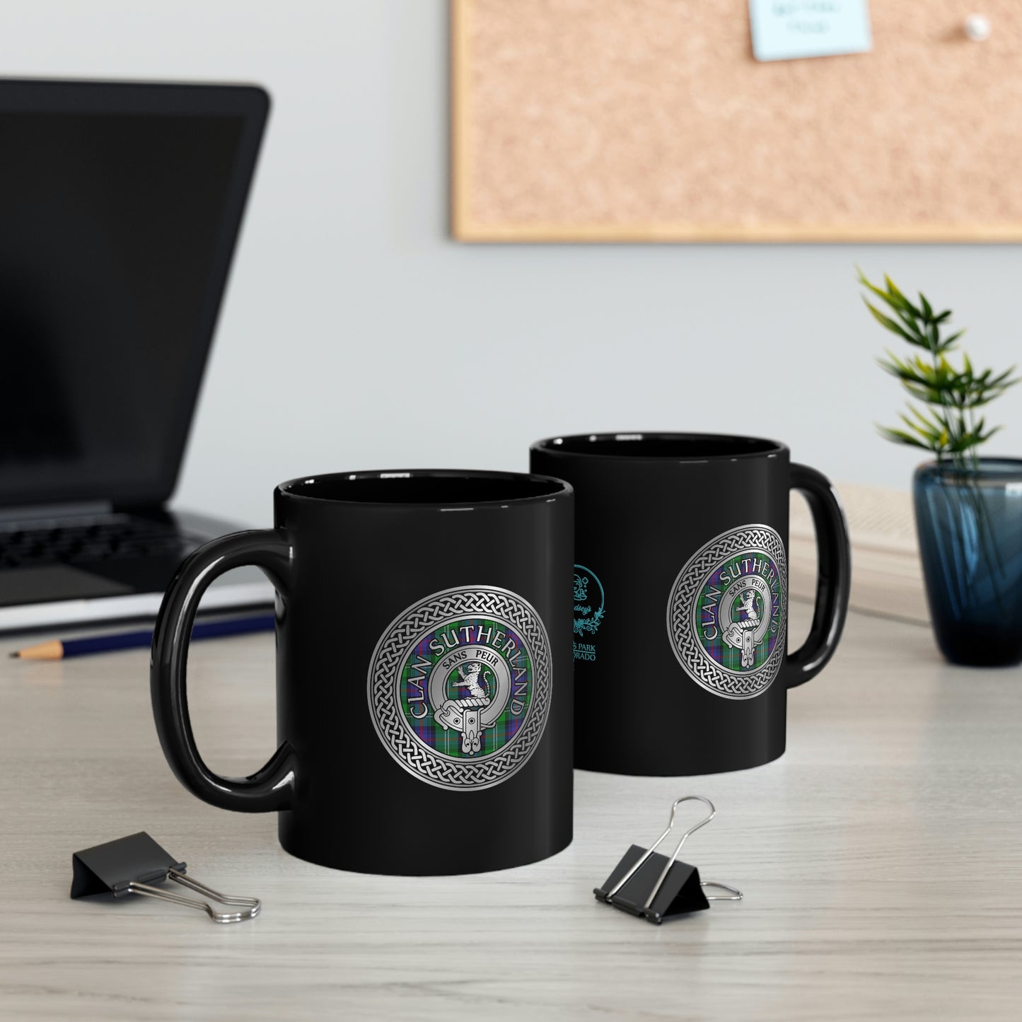 Demo - Logo / Clan Sutherland Crest 11oz Black Mug